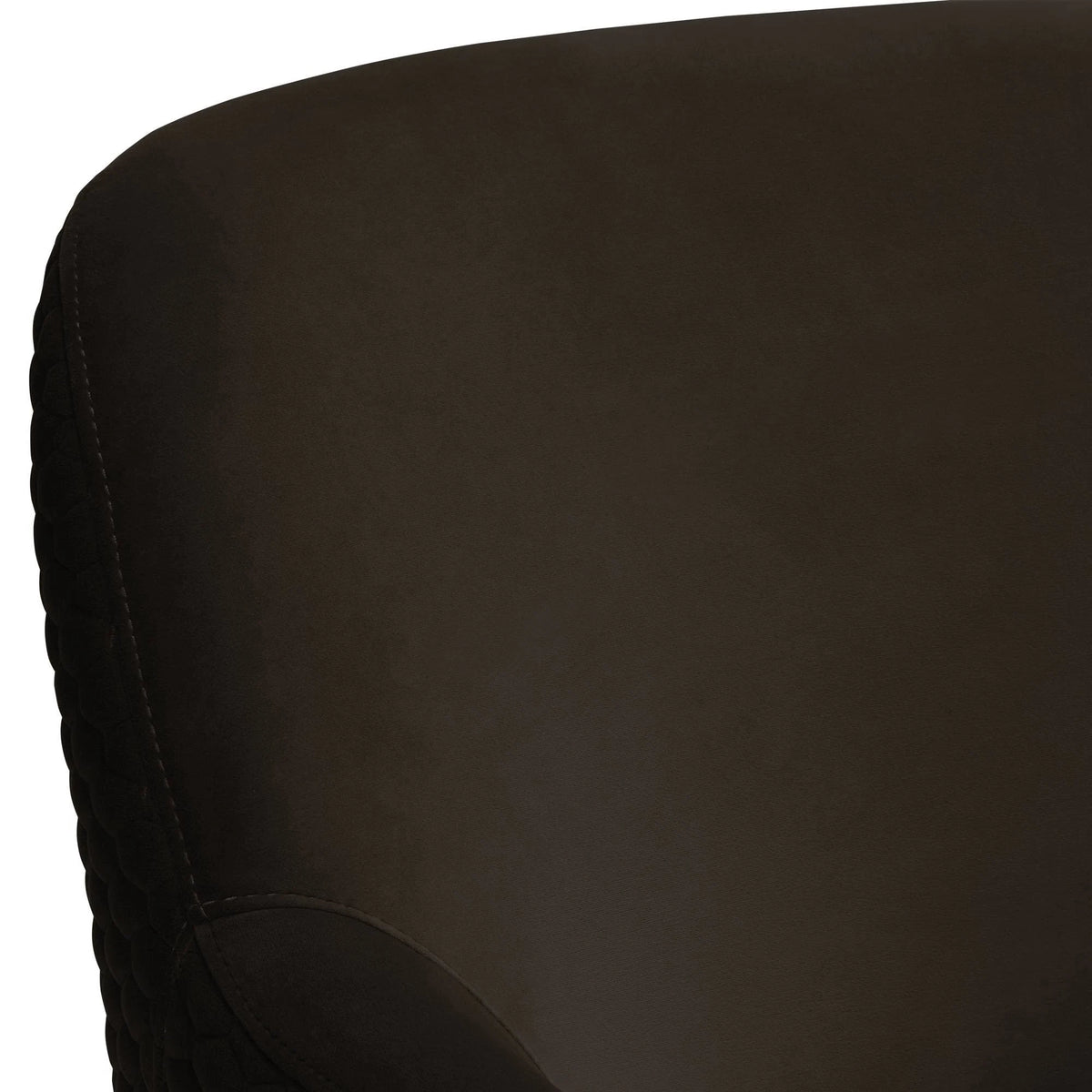 Espresso Velvet Swivel Chair Y980