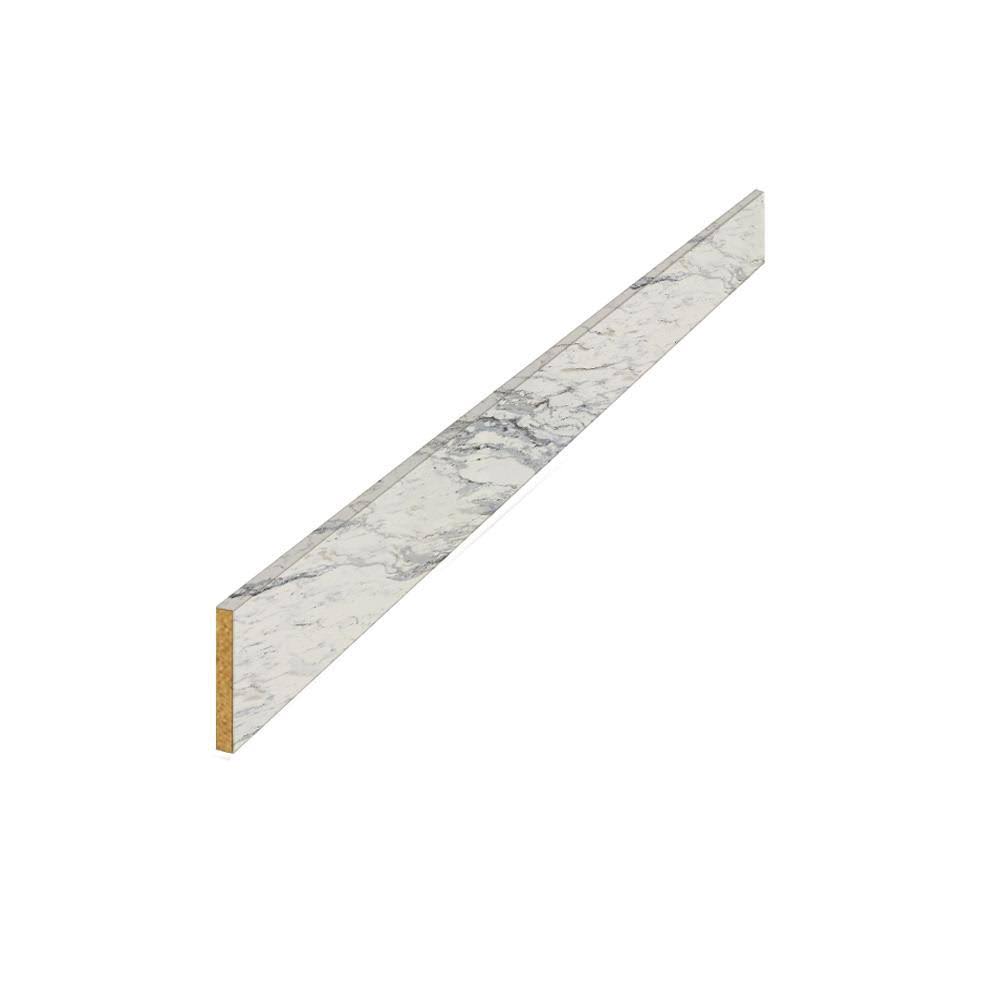 8 ft. Laminate Countertop Kit in Calcutta Marble with Valencia Edge X618