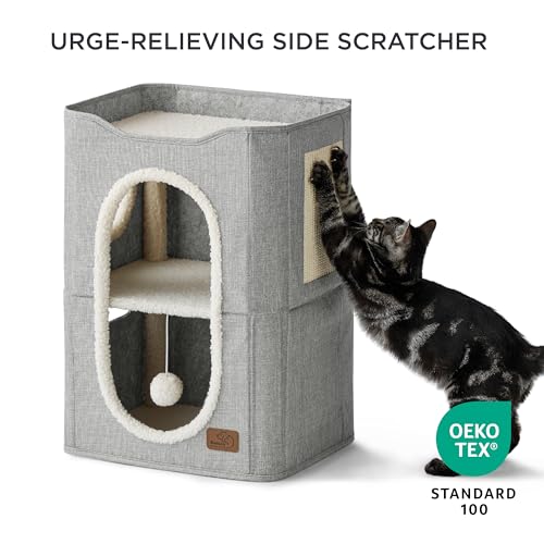 Foldable Cat Bed with Scratch Pad L548