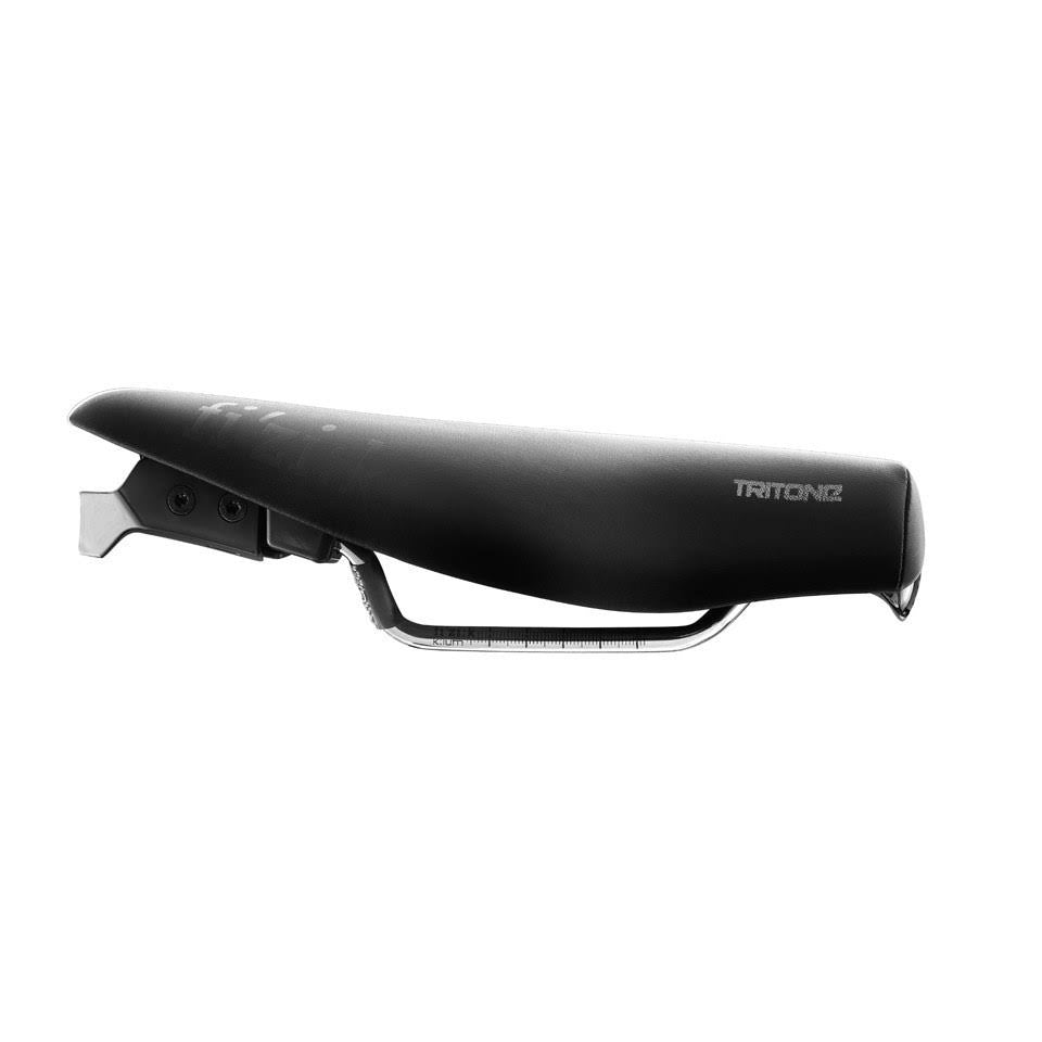 Gray Black Saddle with Braided Rails U663