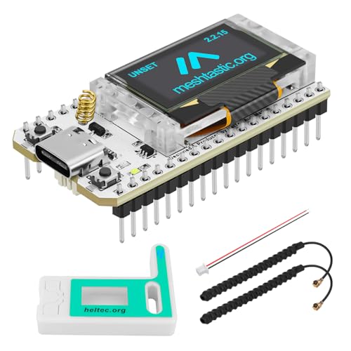 ESP32 LoRa Development Board with Protective Case and 915MHz Antenna, 0.96-inch OLED Display Type C Z604717