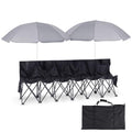 Folding Portable Soccer Bench Chair with Storage Bag D7287