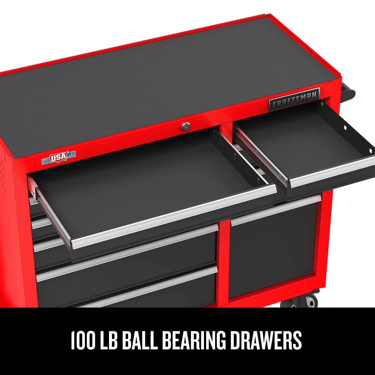 52 inch 10-Drawer Rolling Tool Cabinet R6107