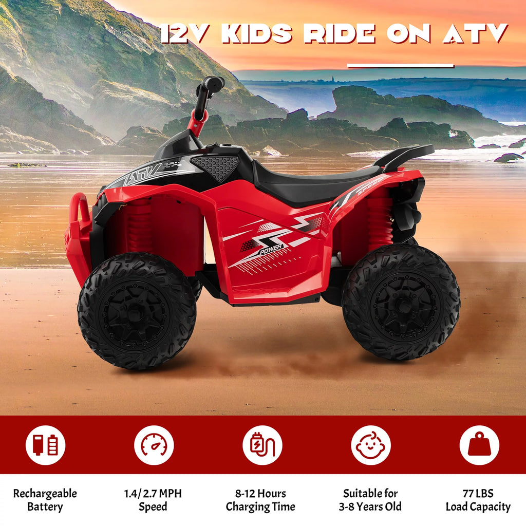 12V Battery Powered Kids Ride On ATV Red A99341