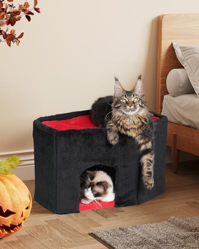 Beige Cat Tree Tower with Perch and Scratching Post P450560