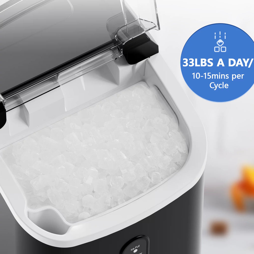 33lbs Countertop Nugget Ice Maker with Scoop V672