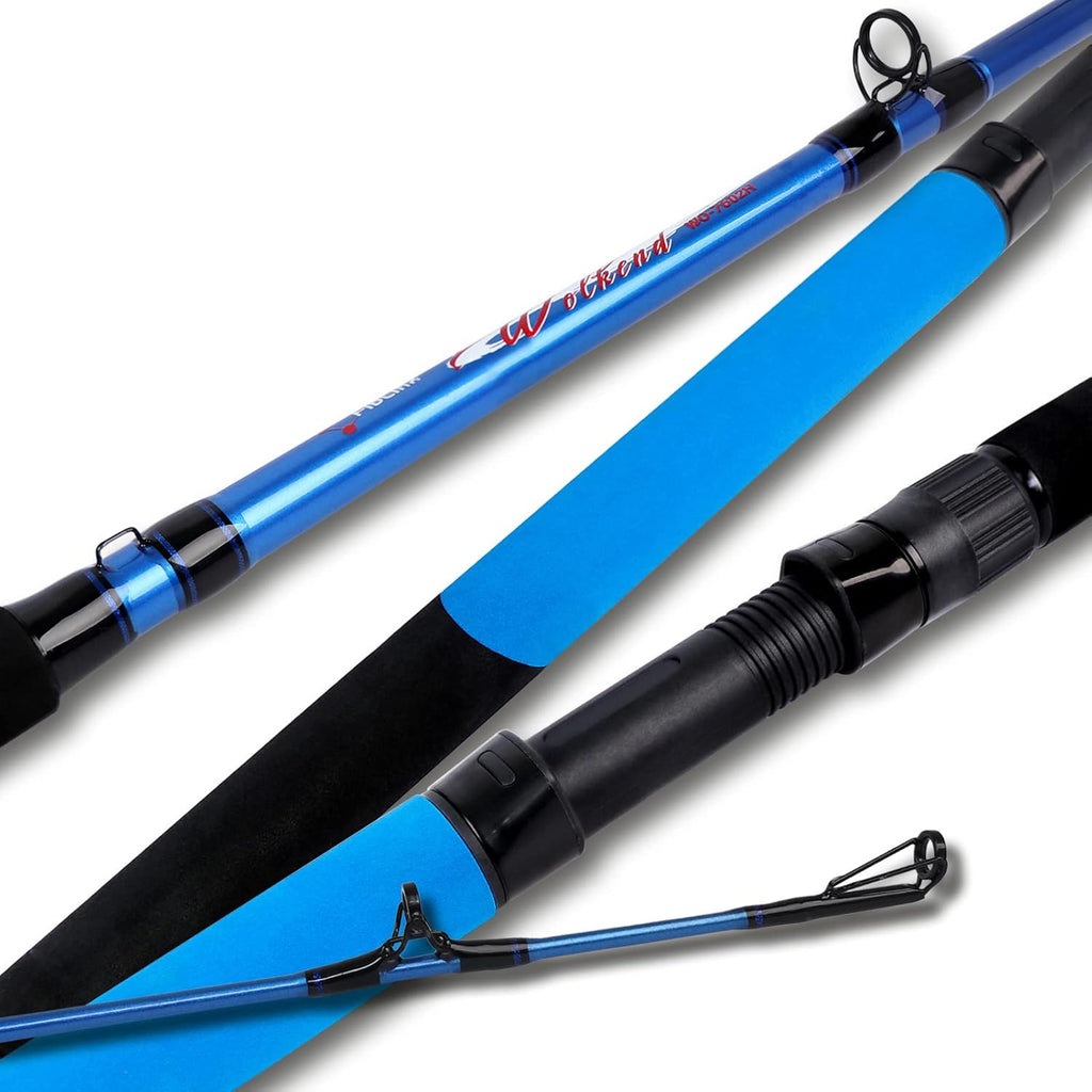 2-Piece Catfish Rod Travel Fishing Pole Pack of 2 I4585