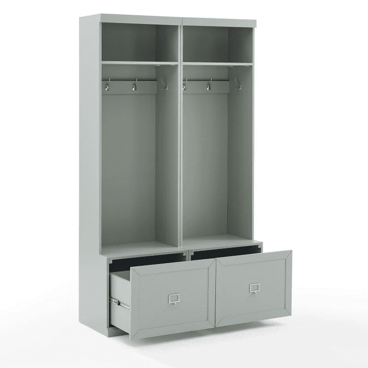 Gray Wood Hall Tree Set of 2 K749551