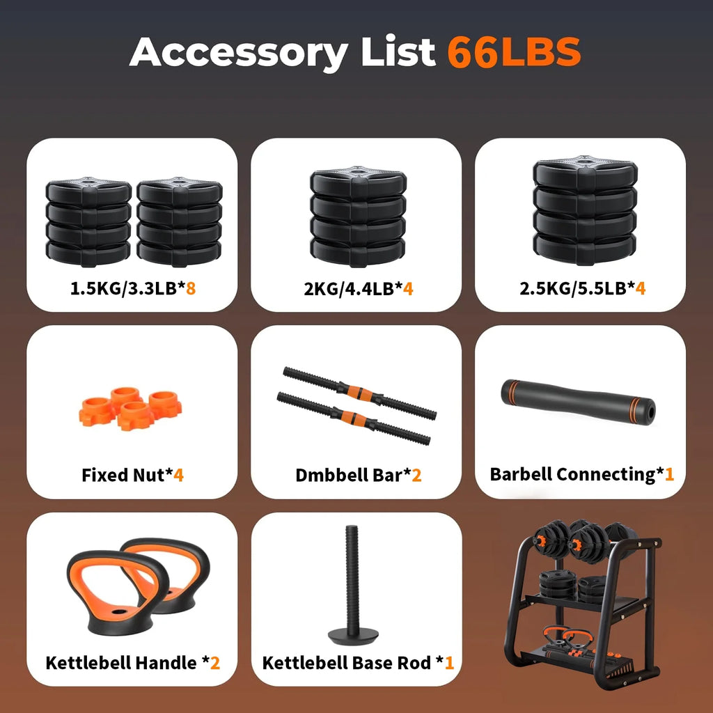 Adjustable Weight Dumbbell Set 4 in 1 L244621