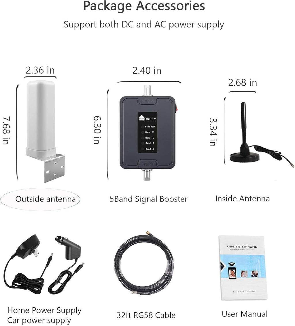 5 Band Cellular Signal Booster for RV M9067