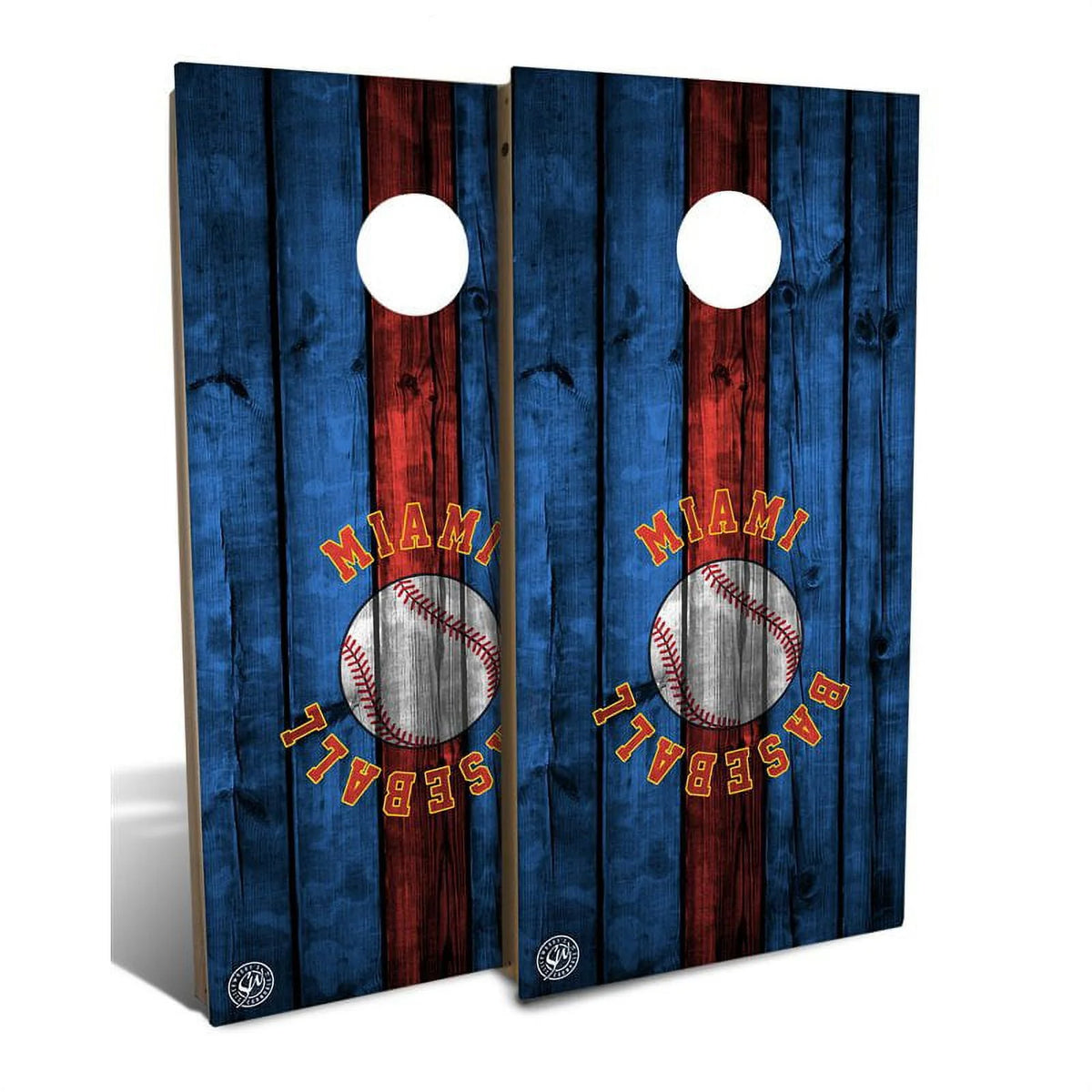 Blue Cornhole Board Set with 8 Bags V3916