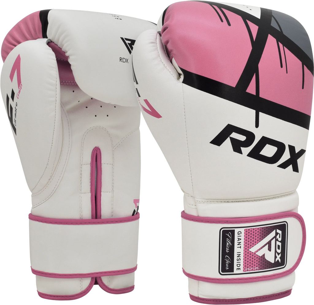 Pink 10oz Leather Boxing Gloves Y79347