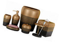 3 Tone Copper Bath Accessories Set of 7 H60181