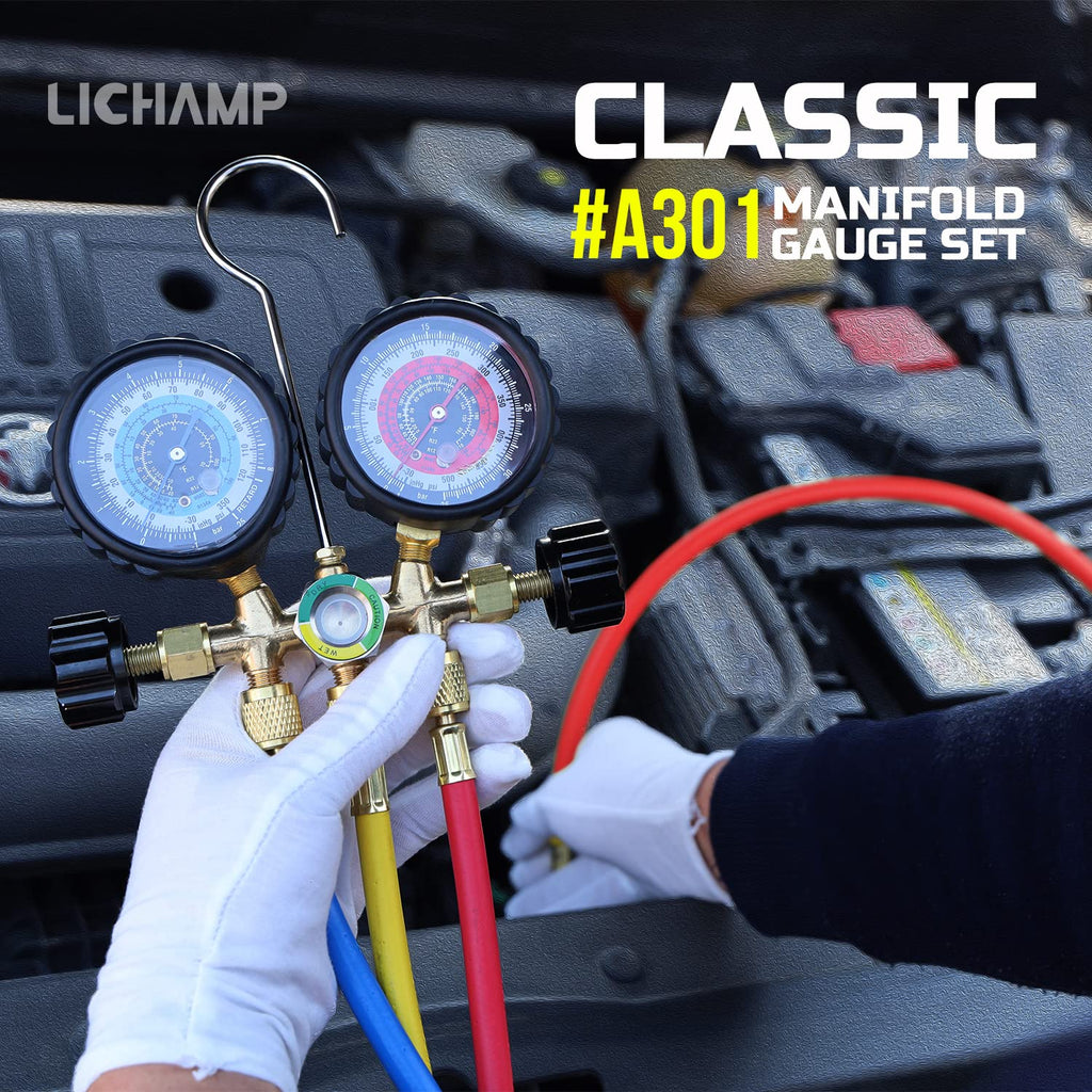 A/C Manifold Gauge Set for R134a R22 R12 R502 C32149