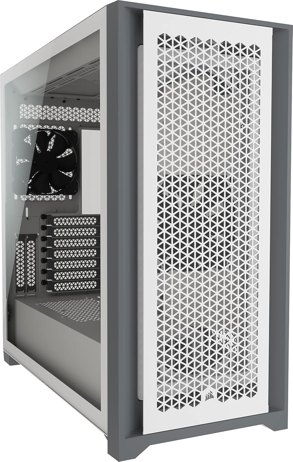 Black Tempered Glass Mid-Tower ATX PC Case F135