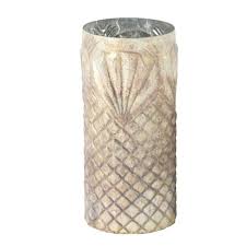 Set of 3 Cylindrical Glass Candle Holders Z77818