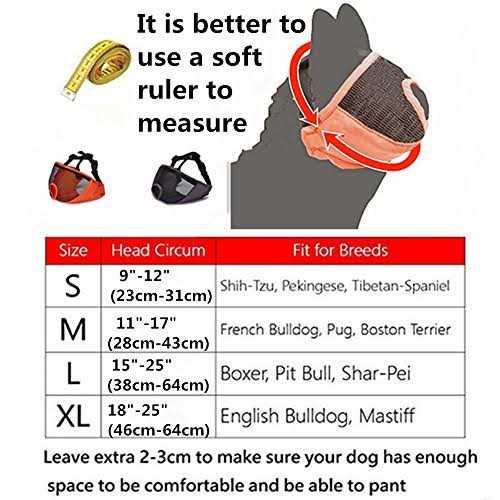 Adjustable Breathable Mesh Short Snout Dog Muzzle F820591