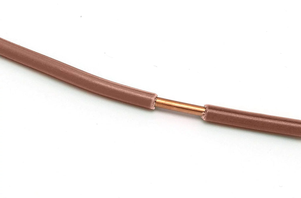 75 Feet 12 AWG Insulated Solid Copper THHN THWN Wire Brown S354