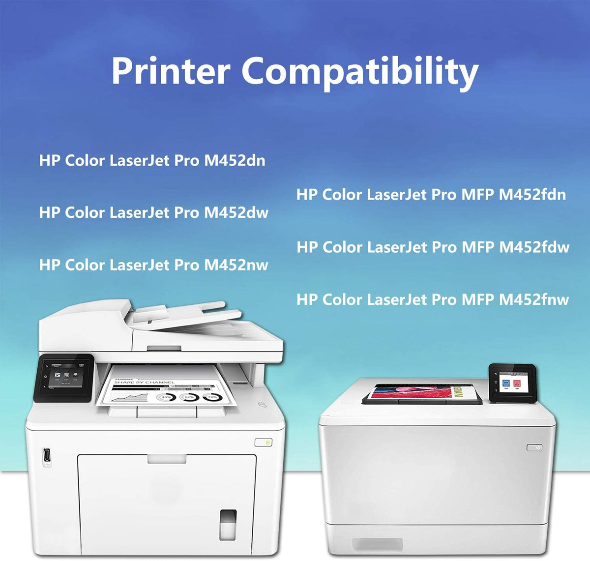 4 Pack Toner Cartridge Replacement for HP Color LaserJet Printers T949