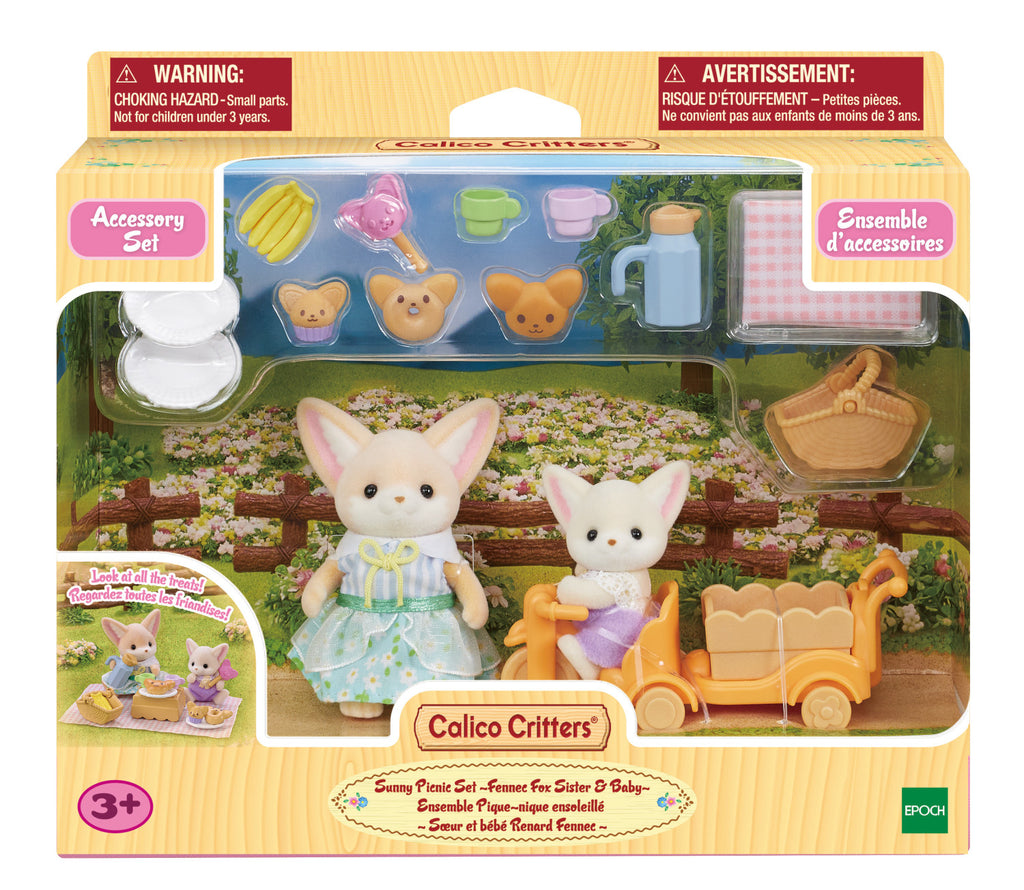 Sunny Picnic Set Dollhouse Playset with 2 Collectible Figures and Accessories G71665