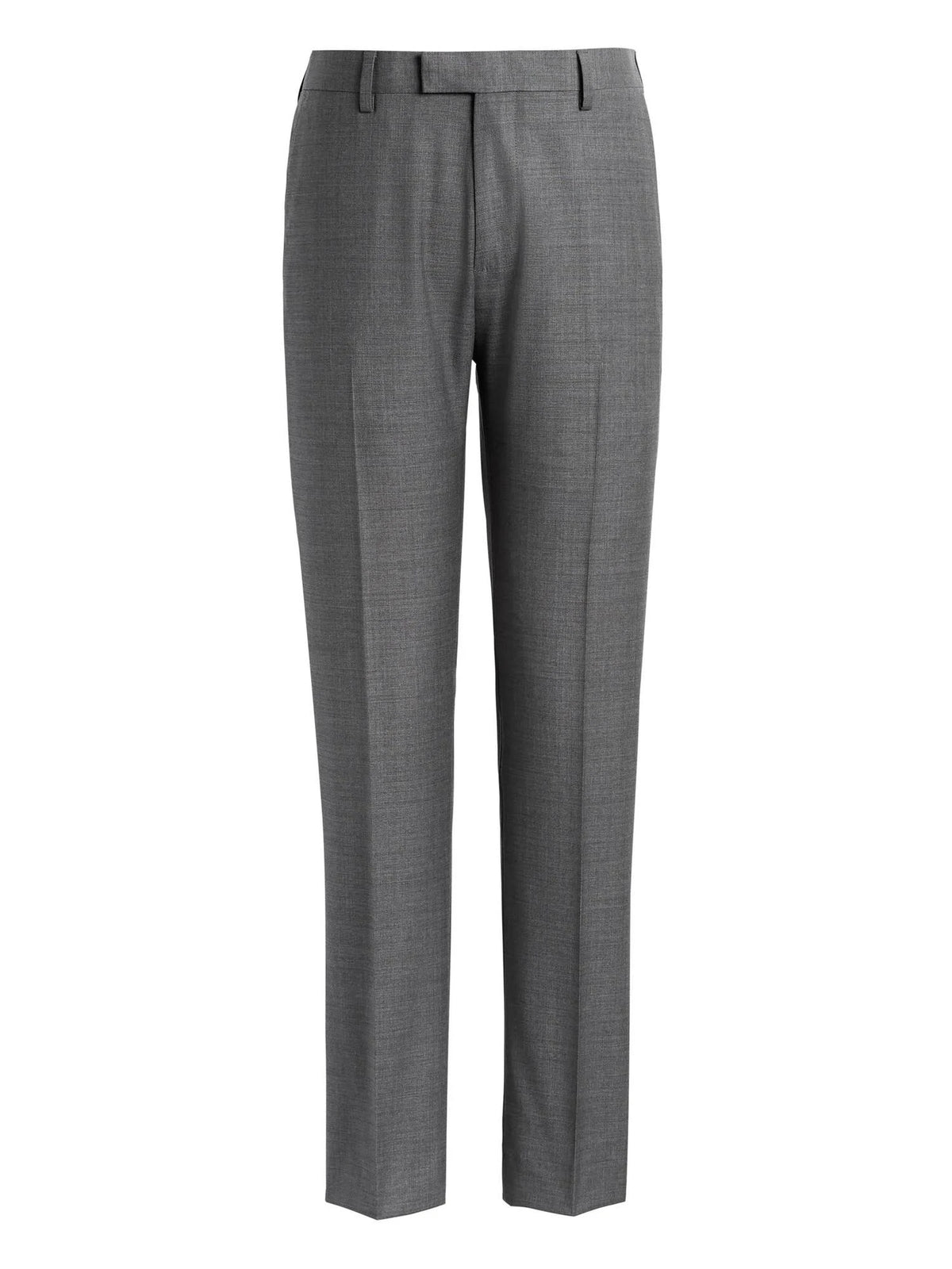 Extra-Slim Italian Wool Suit Pant Sharkskin Gray Y217