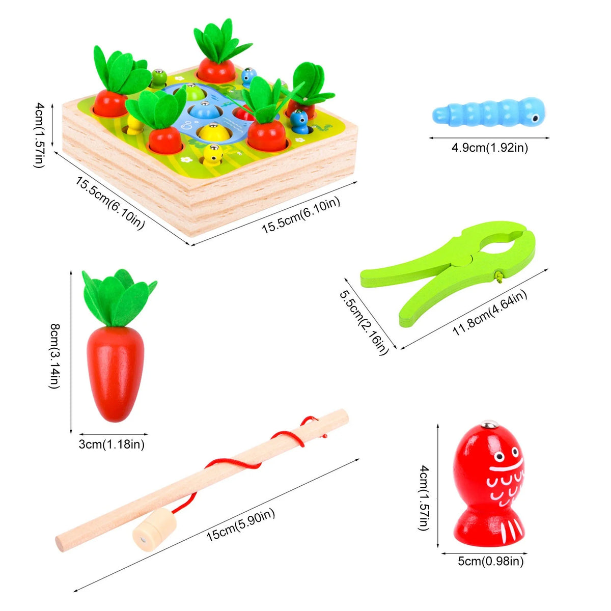 Wooden Building Blocks Educational Toy F7405
