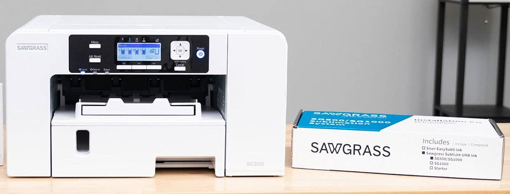 Sublimation Printer with UHD Inks, Sublimation Paper, and Heat Tape O726761