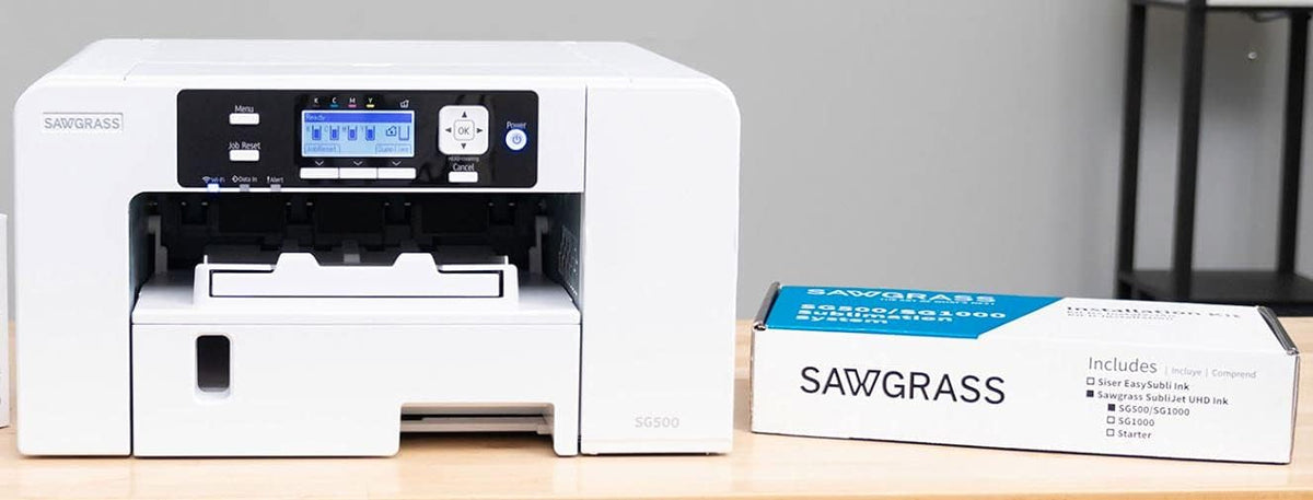 Sublimation Printer with UHD Inks, Sublimation Paper, and Heat Tape O726761