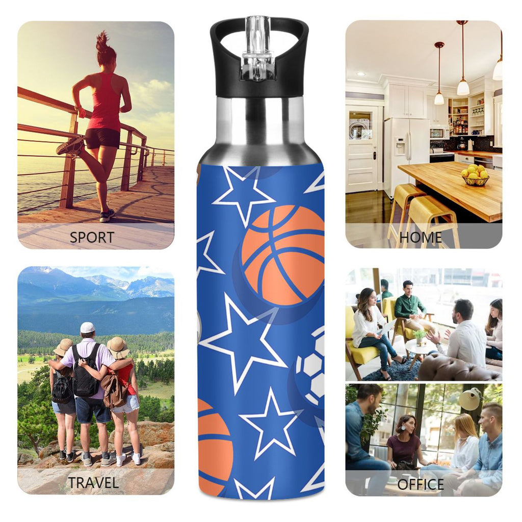 Stainless Steel Insulated Water Bottle with Straw Lid K702