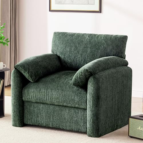Beige Chenille Oversized Armchair K200