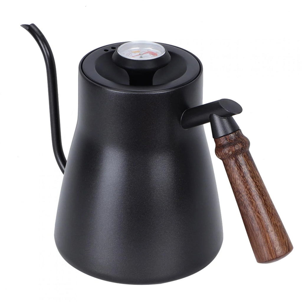 Coffee Pot with Wooden Handle and Thermometer R3013