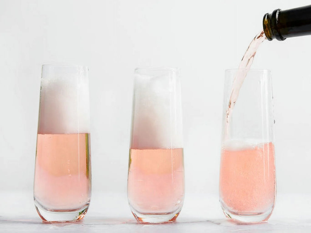 9.4 Oz Stemless Champagne Flutes Set of 4 F95249