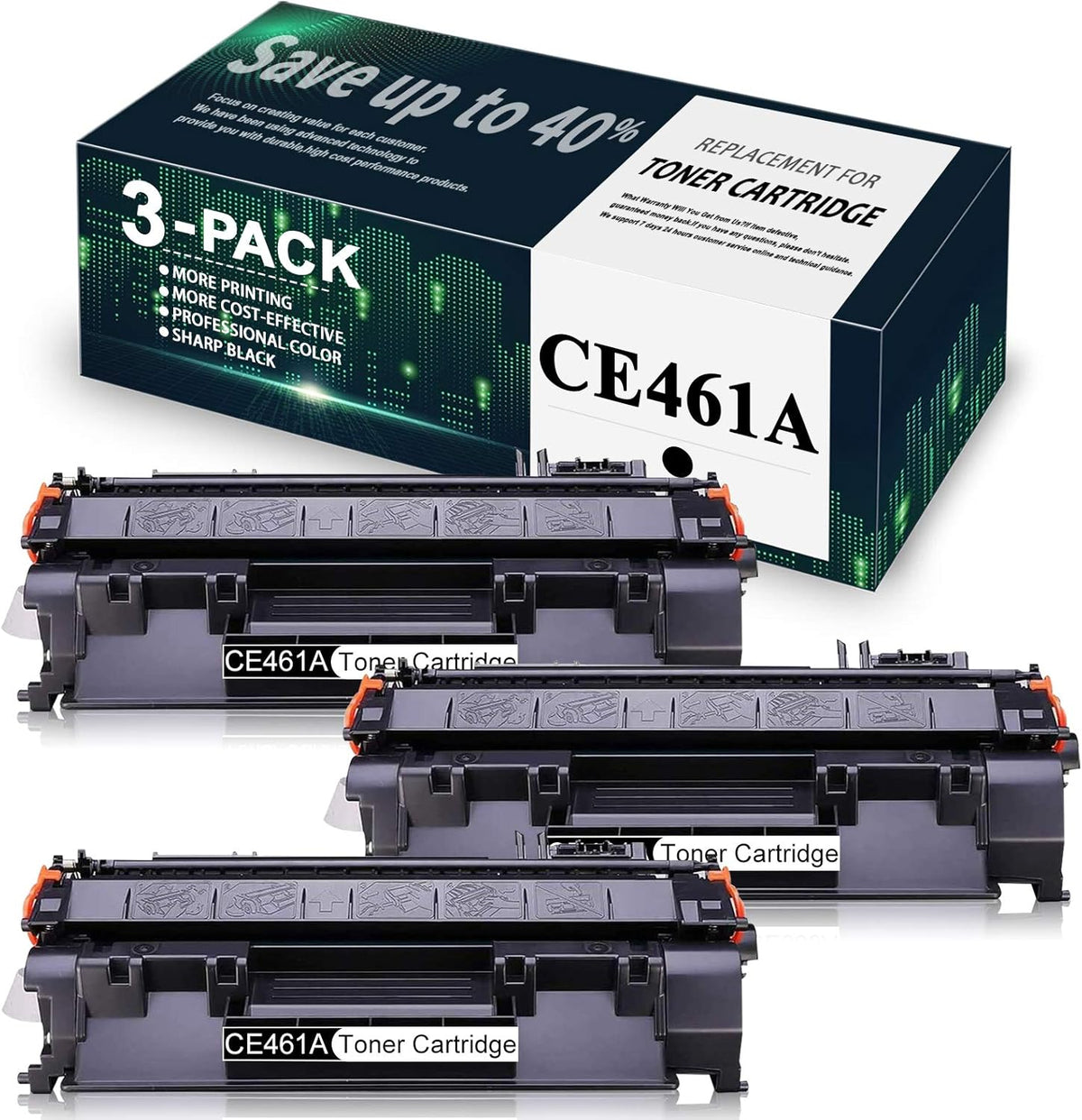 3 Pack Black Toner Cartridge X982311