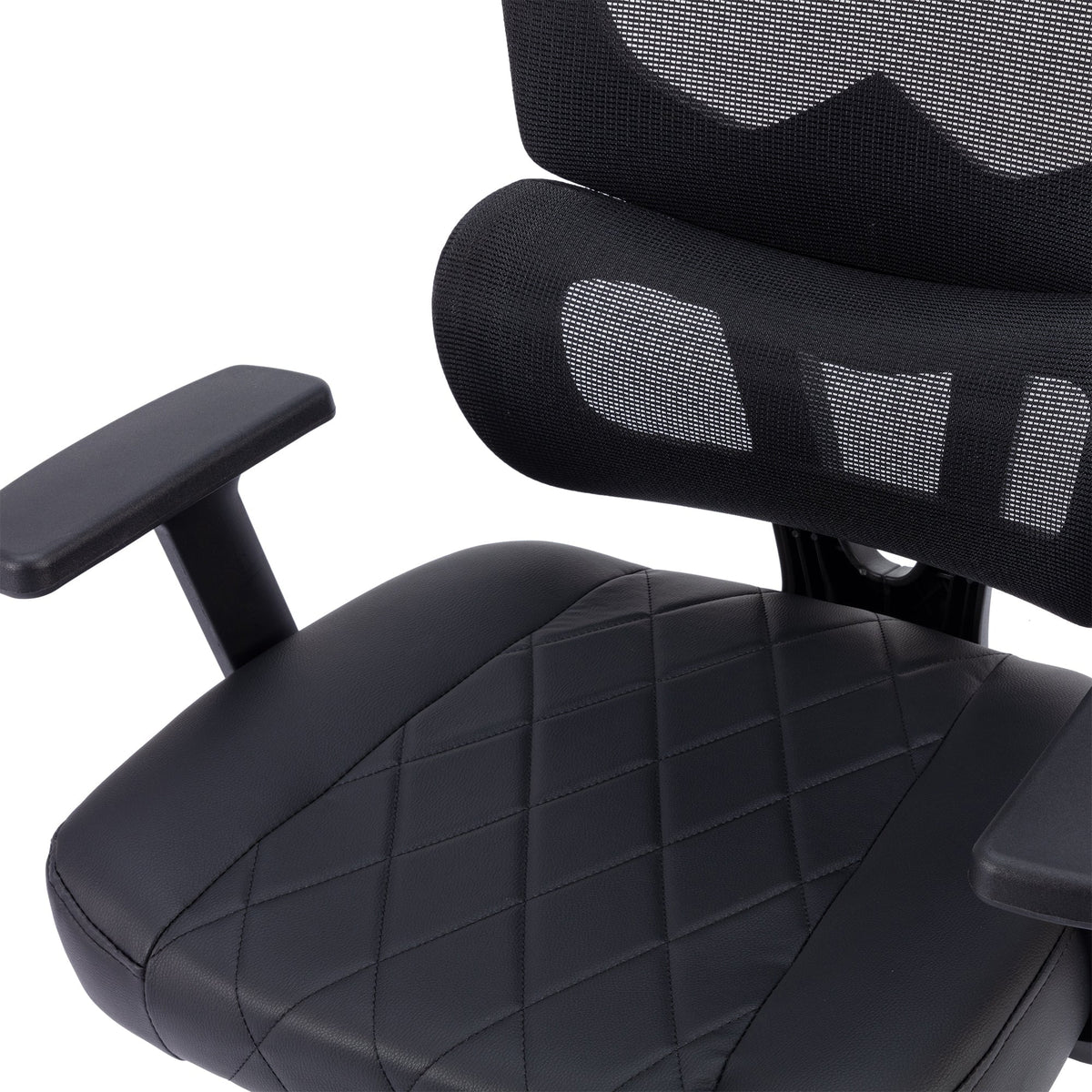Black Ergonomic Mesh Office Chair with Footrest H26050