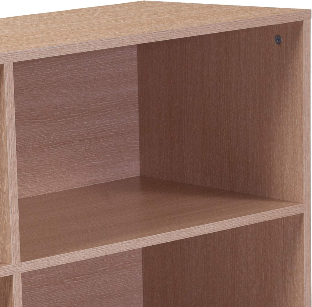 4 Shelf Oak Wood Grain Bookcase M800