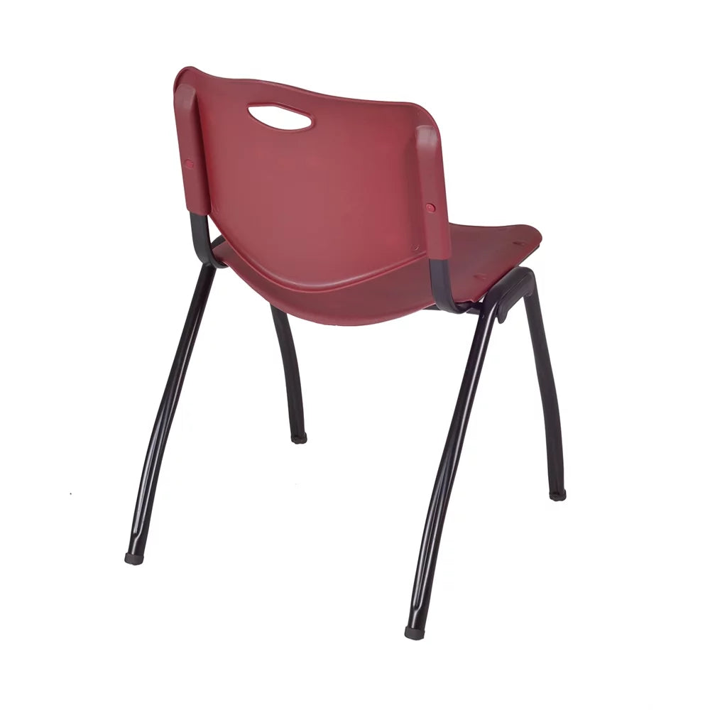 42" Square Breakroom Table & 4 Stack Chairs F3037