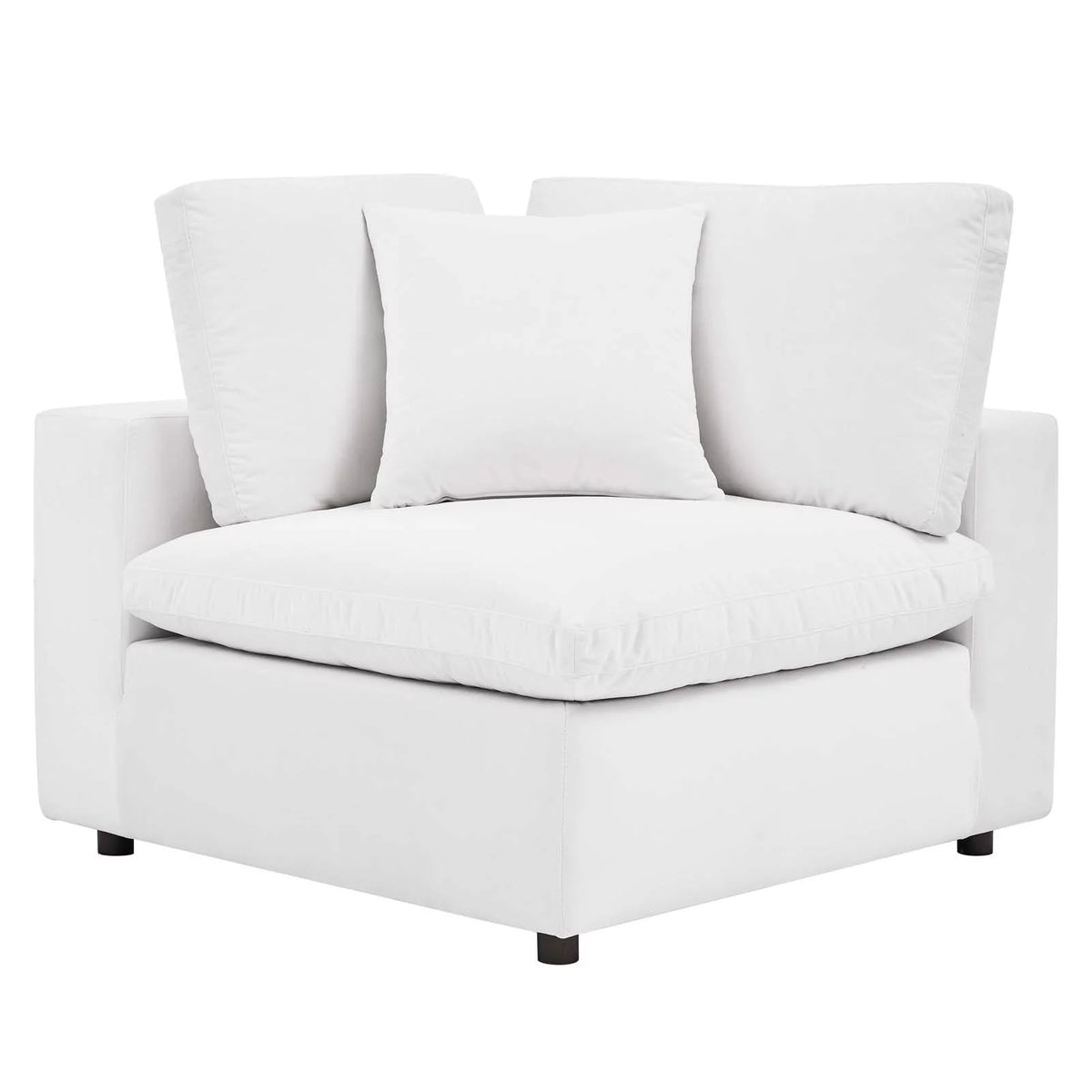 White Velvet Sectional Sofa Set I28990