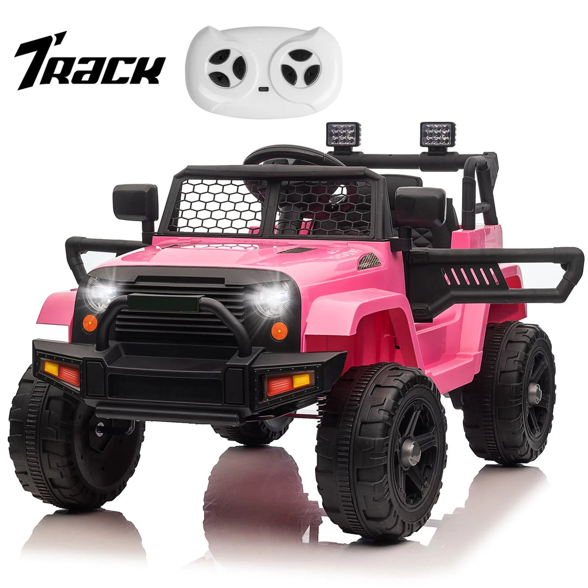 12V Pink Kids Ride on Truck with Remote Control C899