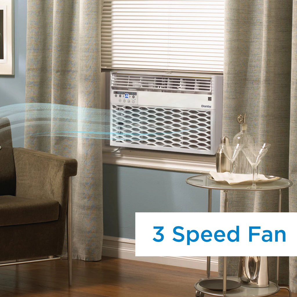 10,000 BTU White Window Air Conditioner with Remote K721
