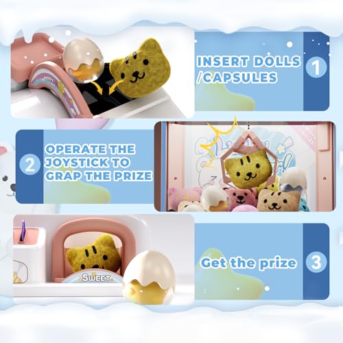 Claw Machine for Kids Mini Vending Machine Candy Grabber Dispenser Toy Y8816