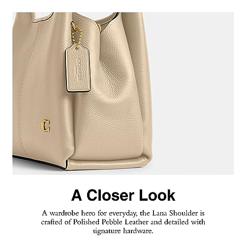 Polished Pebble Leather Lana Shoulder Bag 23 N571140