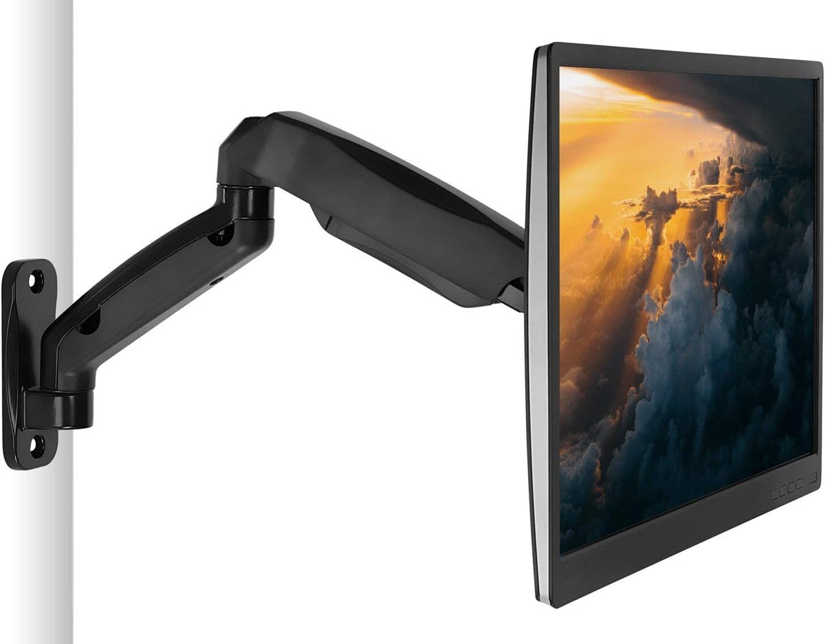 Monitor Wall Mount Arm Full Motion Gas Spring Fits 13-32 Inch Screens G48579