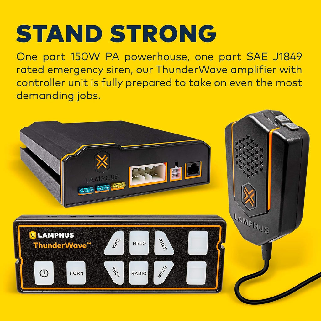 150W Emergency Police Siren Amplifier PA System G3402