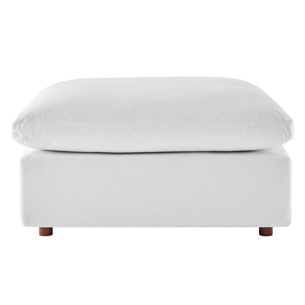 White Velvet Sectional Sofa Set I28990