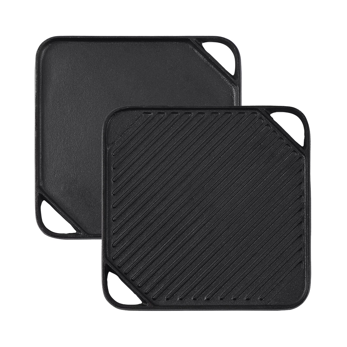 10.4" Square Pre-seasoned Cast Iron Reversible Grill Griddle B848