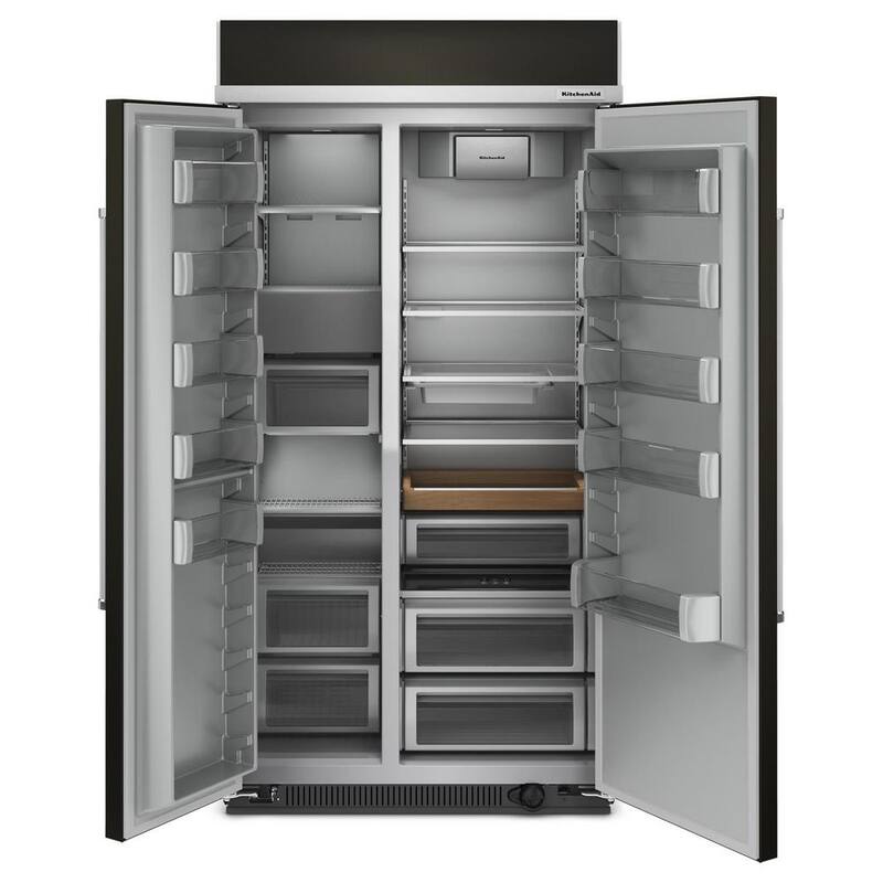 Black Stainless Steel Side-by-Side Refrigerator G3487
