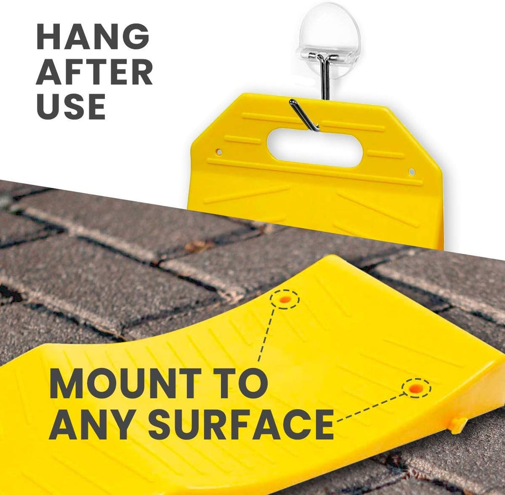 4 Piece Tire Saver Ramps Wheel Protector, Durable Plastic, Pack of 2 U227