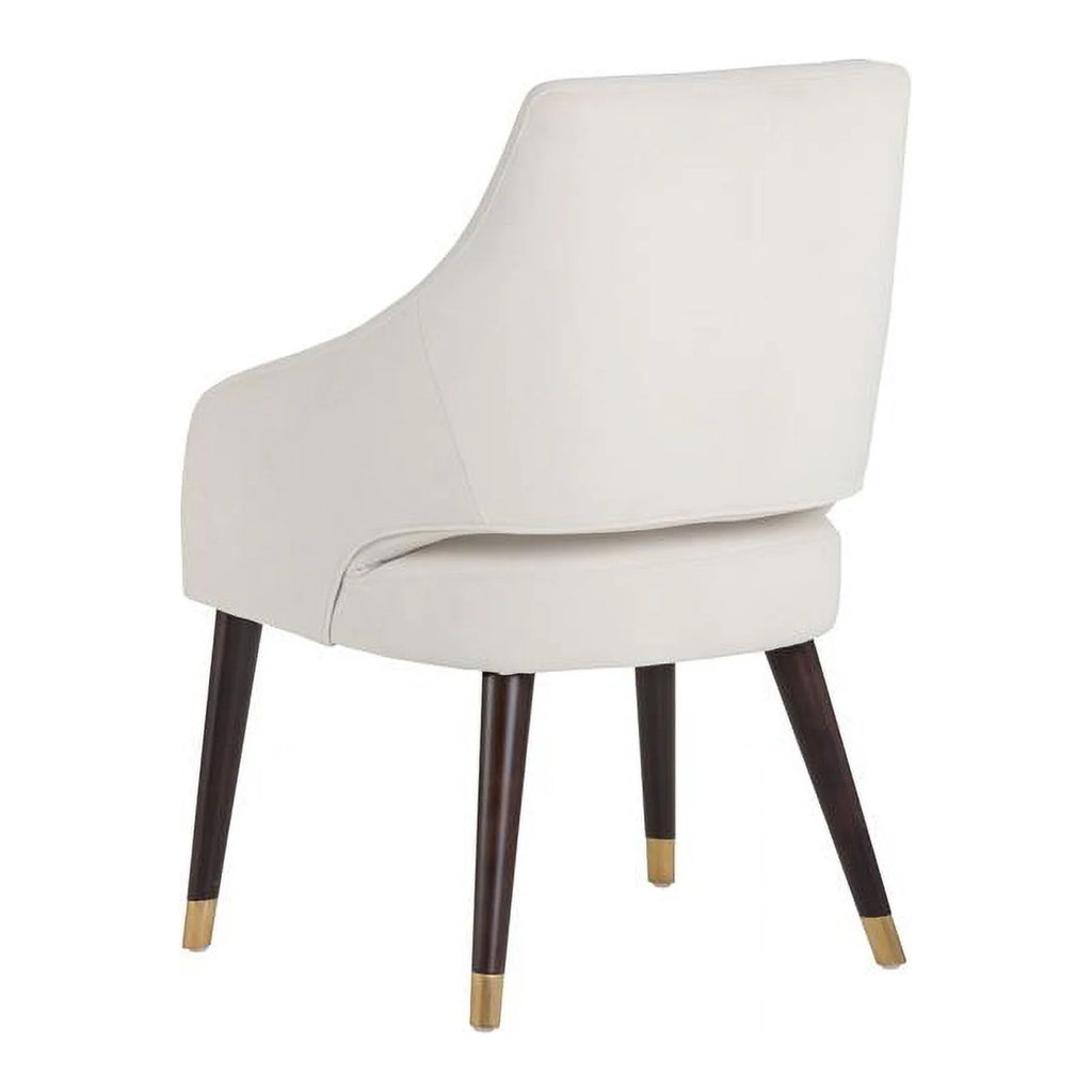 19" Fabric and Wood Dining Armchair in Calico Cream I249268
