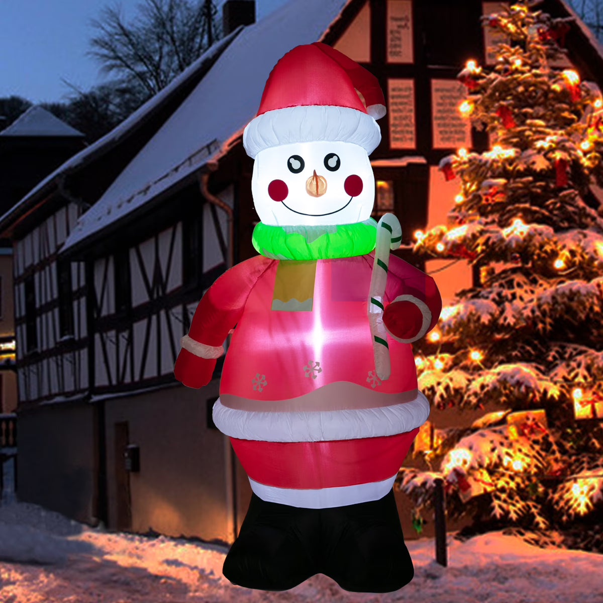 7ft Christmas Inflatables Snowman Outdoor Yard Decorations K2158