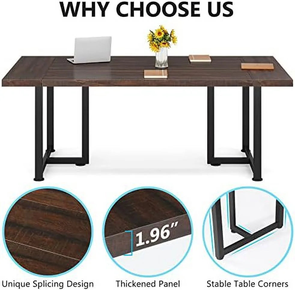Brown Wooden Executive Desk Y985831